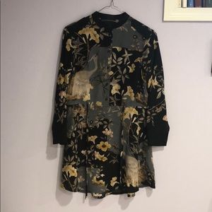 ALL SAINTS Pattern Long Sleeve Dress